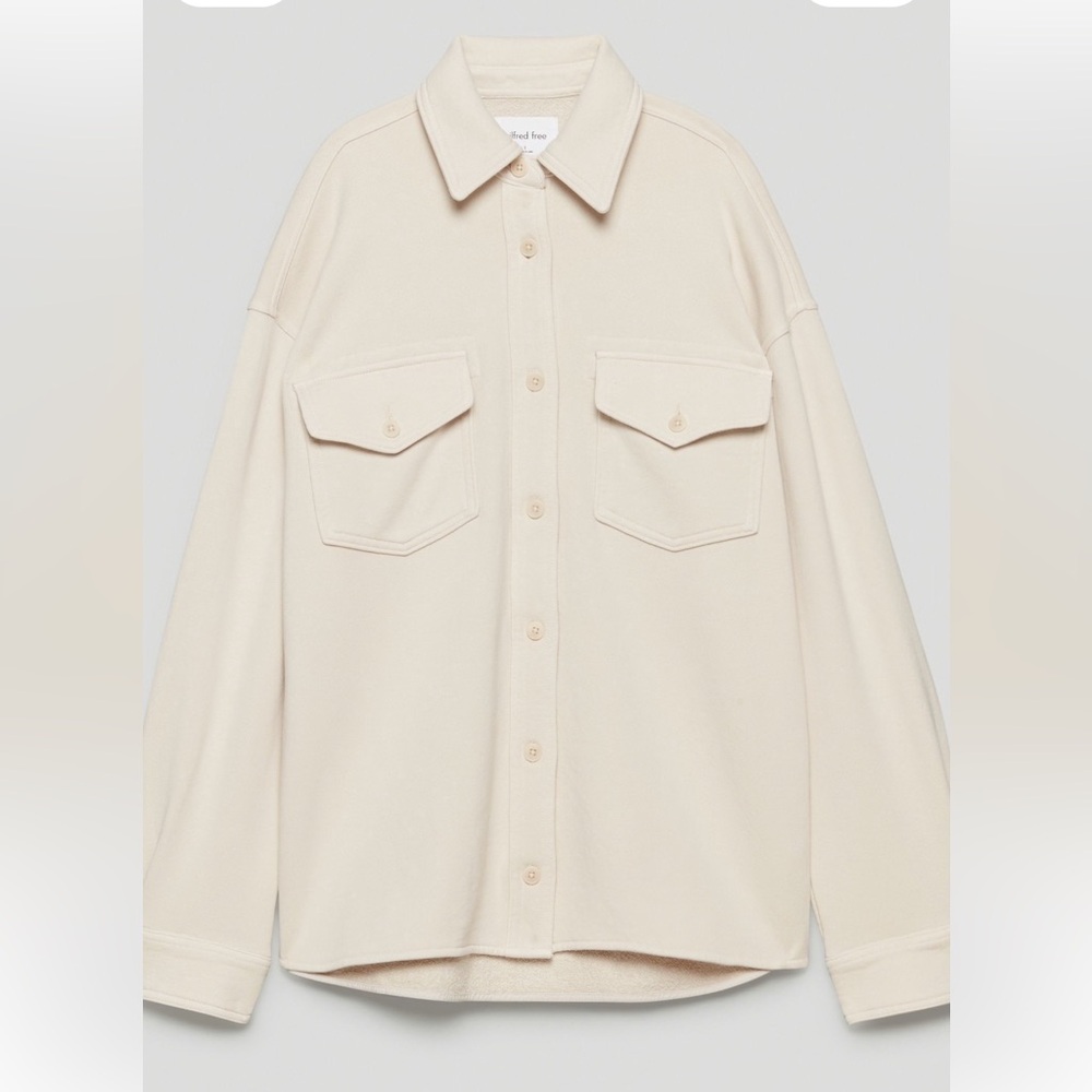 Wilfred Free Terry Fleece Shirt Jacket
